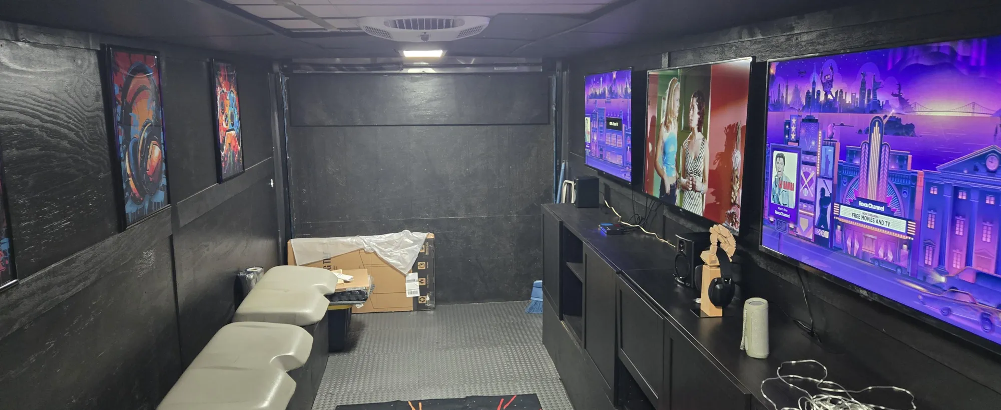 Gaming trailer exterior at an event