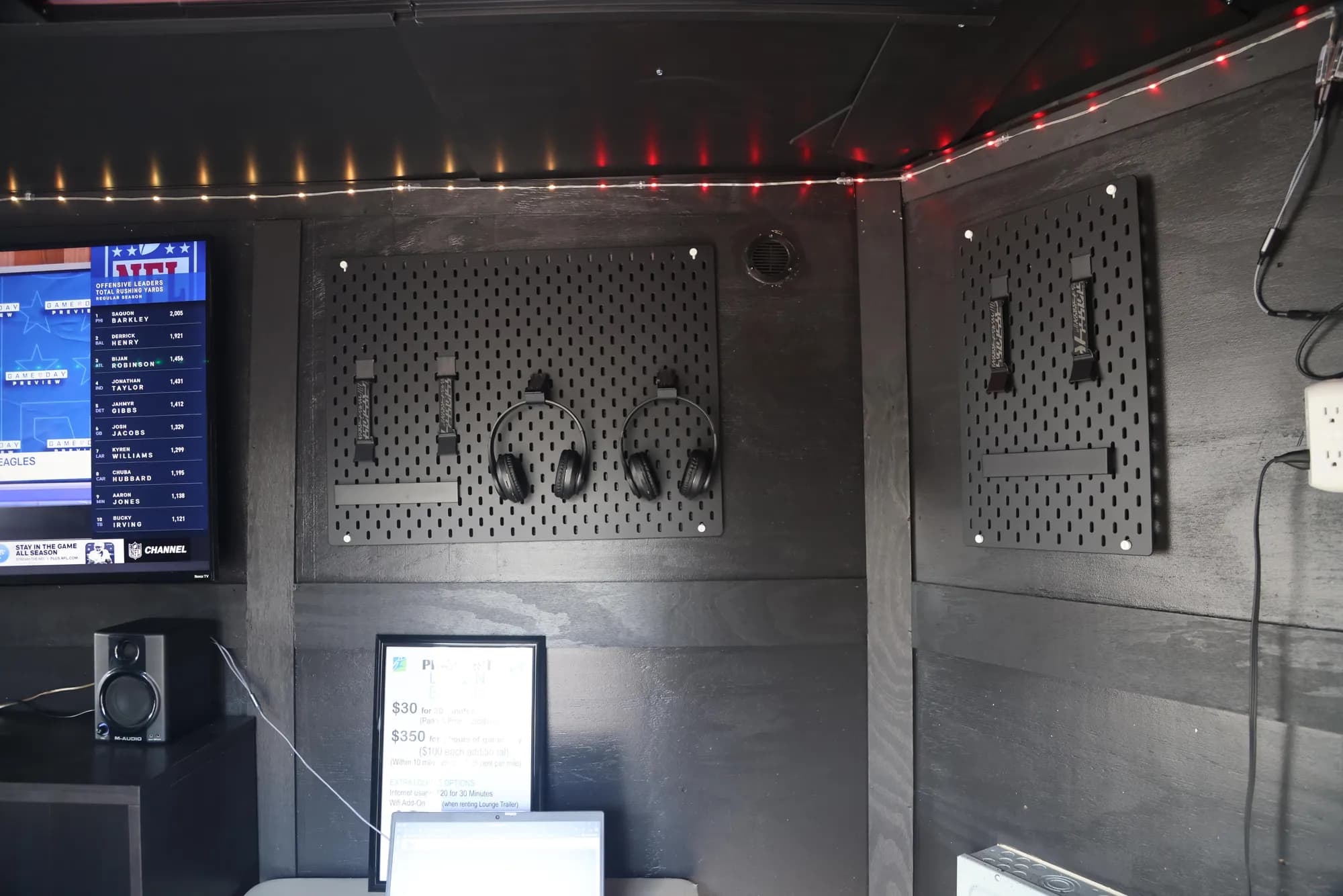 Headphone station and controller rack